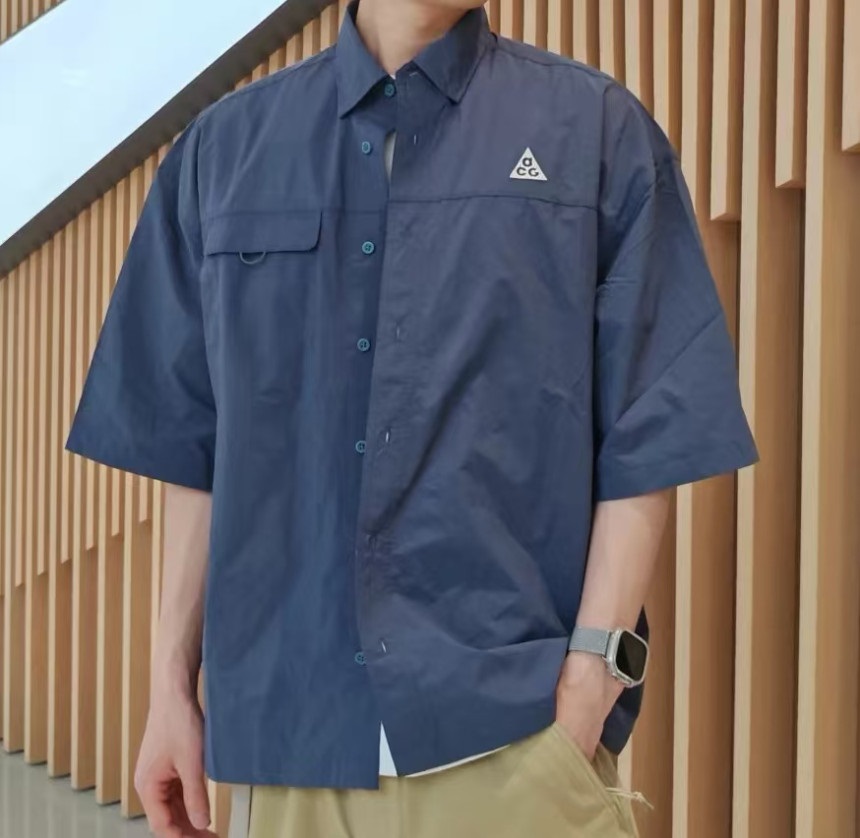 나이키 ACG 오브 위버 UV 리펠 남성 반팔 아웃도어 셔츠 남방 HJ2884-437