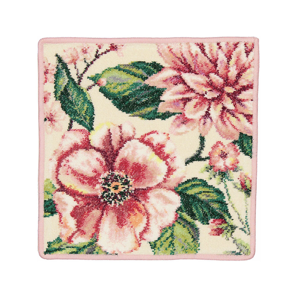 훼이라 에덴 핑크 예쁜 페이스타월 30x30cm 독일직수입 부드럽고 먼지없는 프리미엄손수건 - 메인 이미지