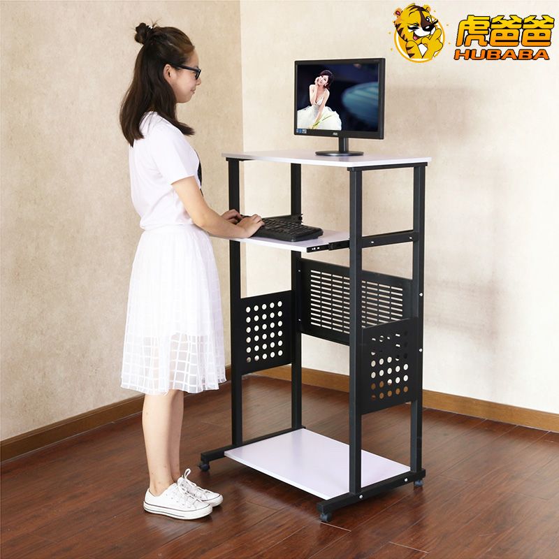 키다리 서서일하는 책상 학생 컴퓨터 테이블 강의용 스탠딩 이미지 6