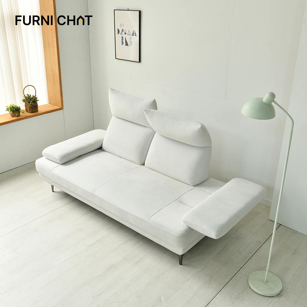 퍼니챗 바인 코모도 원단 아쿠아텍스 3인용 패브릭 스윙소파