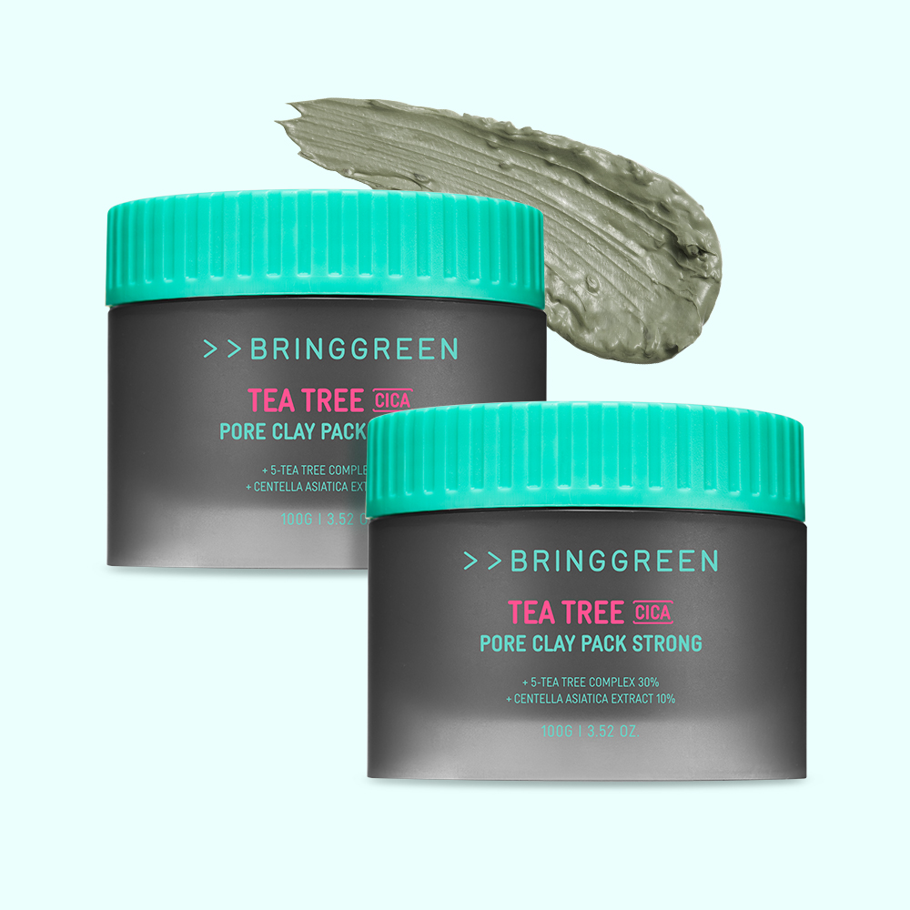 브링그린 티트리 시카 포어 클레이팩 스트롱 100g+100g