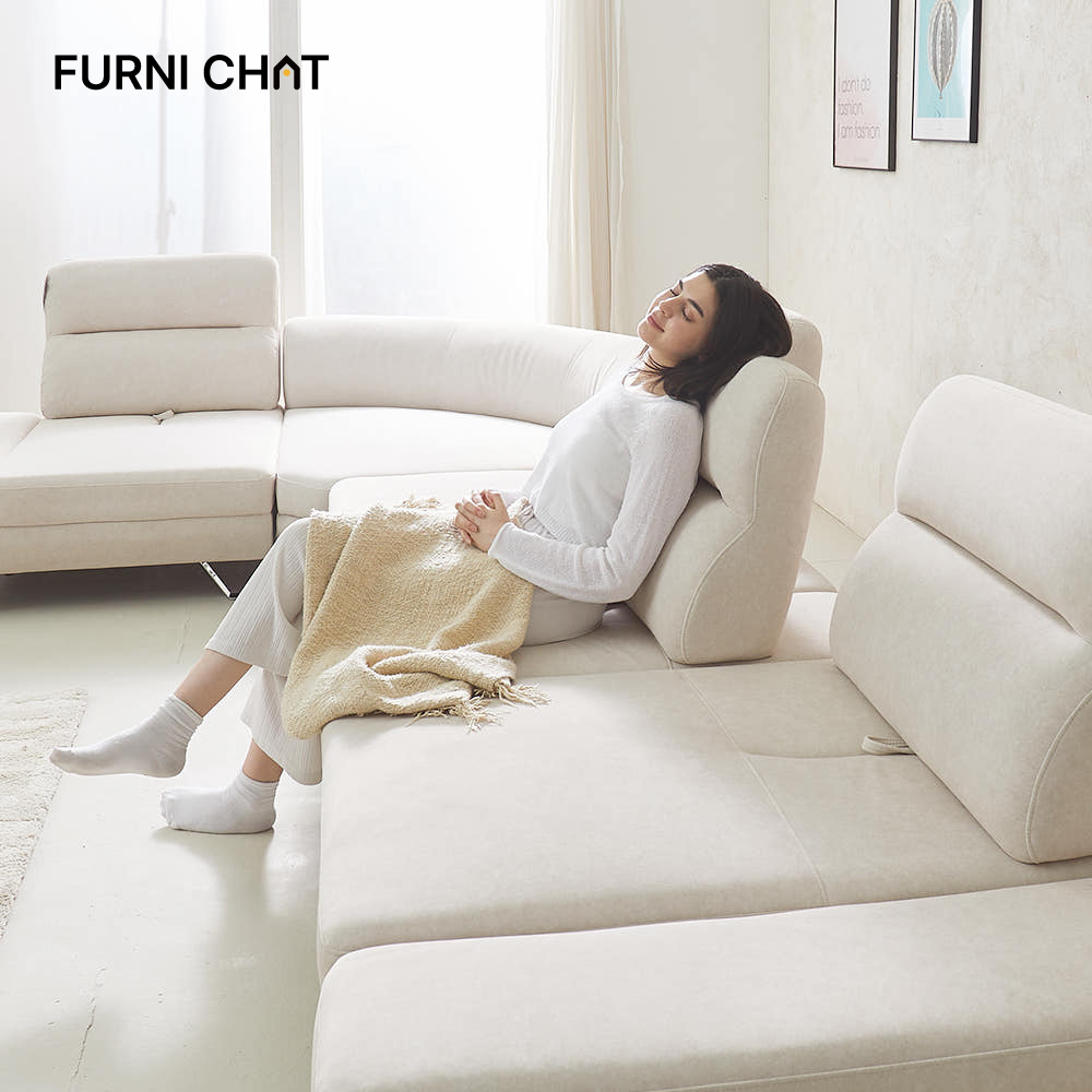 퍼니챗 샤르니 5인용 코너형 아쿠아텍스 이지클린 기능성 조야 패브릭 스윙 소파