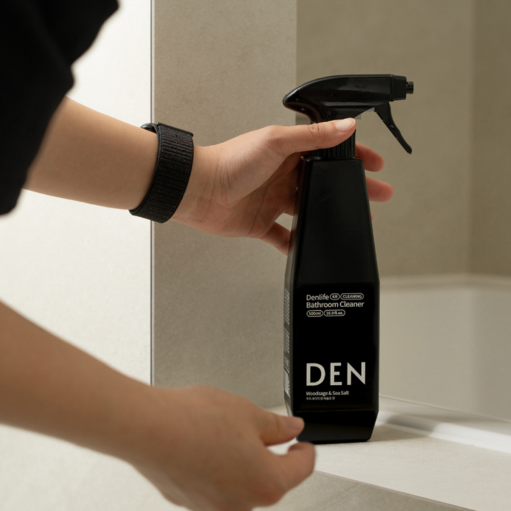 덴라이프 욕실청소세제 우디향 500ml 대용량 화장실 찌든때 물때제거 이미지 6