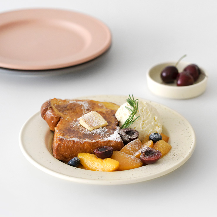 [국내생산] 니코트 히어 무광 브런치 라운드 플레이트 L 3color - 상세 이미지 2
