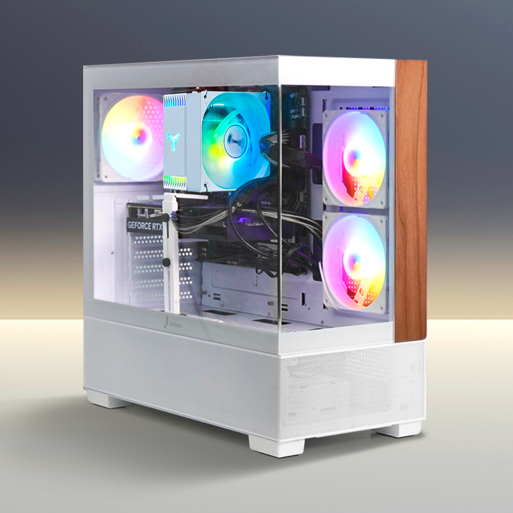 주연테크 카운터 D6v55GW 화이트 AMD 라이젠5 5500GT 사무용 RAM 8GB SSD 256GB 윈도우11홈 데스크탑 컴퓨터 브랜드PC