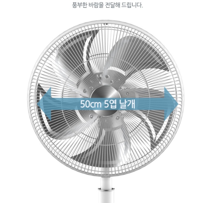 공장 작업실 키큰선풍기 50cm 식당 공업용 대형 스탠드 선풍기 - 상세 이미지 3