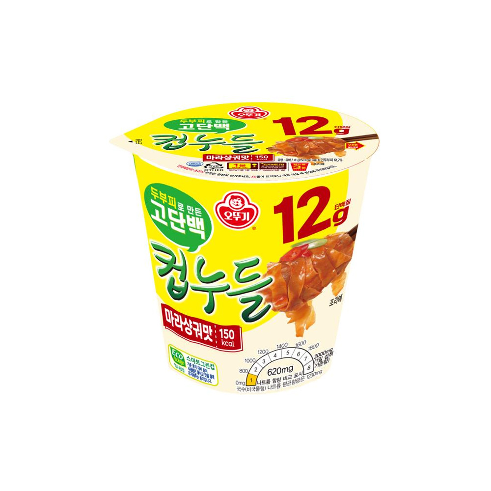 오뚜기 고단백 컵누들 마라샹궈맛 40.5g 6개 - 상세 이미지 2