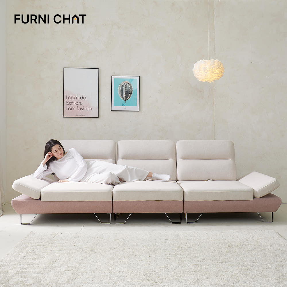 퍼니챗 샤르니 5인용 코너형 아쿠아텍스 이지클린 기능성 조야 패브릭 스윙 소파