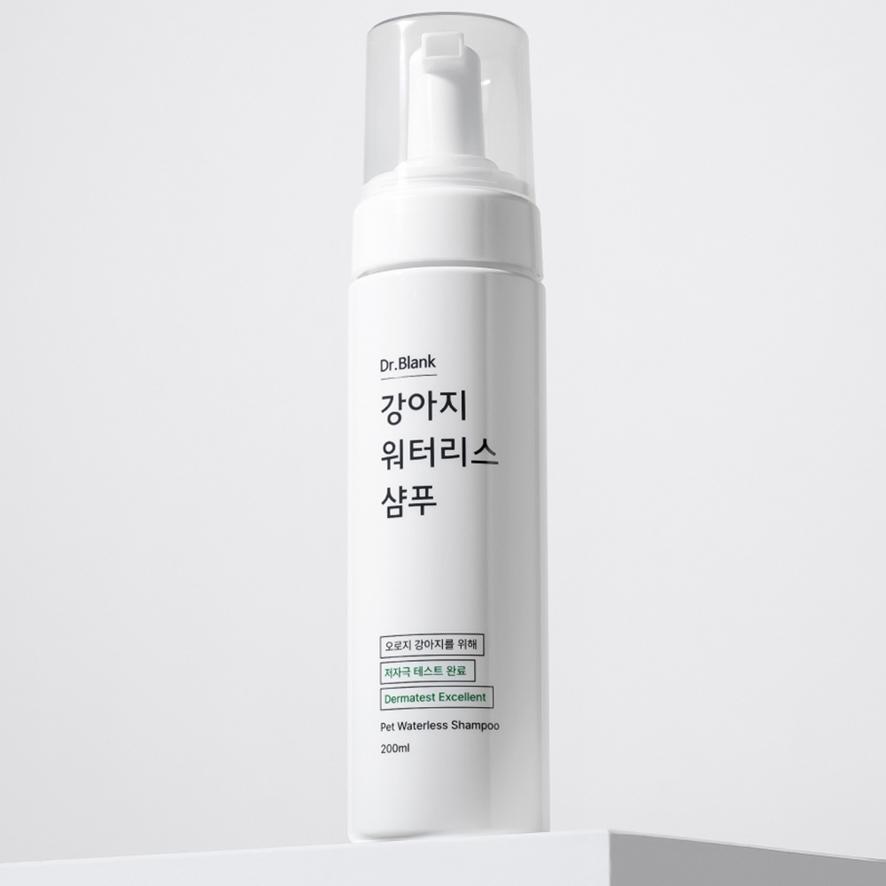 닥터블랭크 저자극 강아지 워터리스 발샴푸 산책 후 노워시 발바닥 세정제 - 상품 이미지