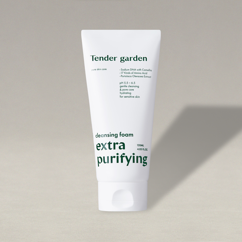 텐더가든 엑스트라 퓨리파잉 클렌징폼 120ml PDRN 물톡스 수분클렌저 약산성 저자극 - 상품 이미지