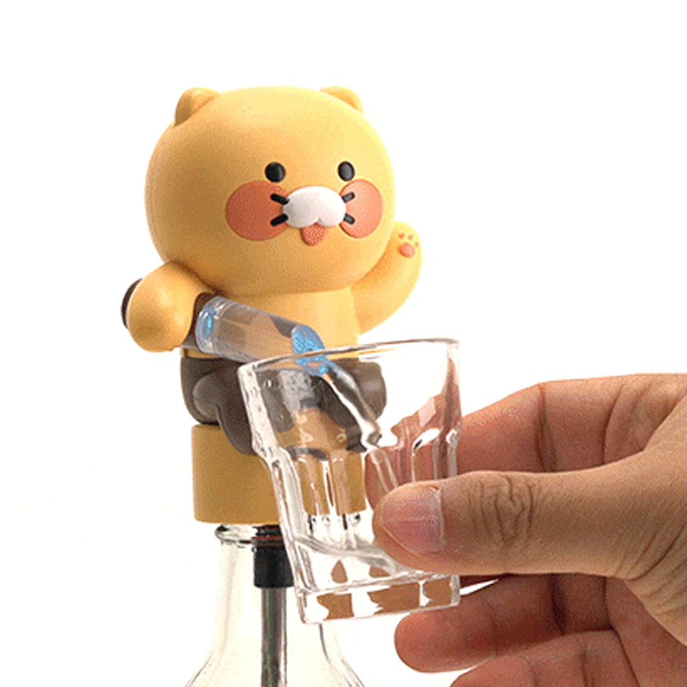 카카오프렌즈 춘식이 에어레이팅 디스펜서 소주 혼술 메이트 굿즈 자동 술 따르는 기계 이미지 7