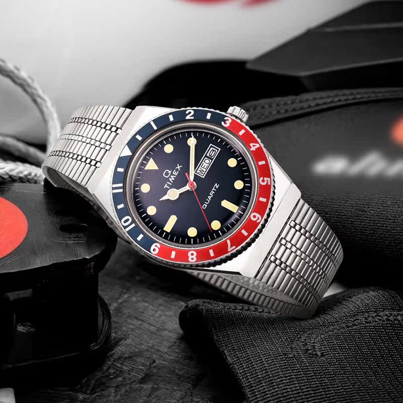 타이맥스 Q TIMEX 리이슈 클래식 메탈시계 38mm TW2T80700 이미지 6