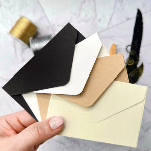 명함봉투 미니 포카 사진 쿠폰 카드 종이 봉투 사진관 105x70mm 실사용 후기 | 효과 있을까? - 상품 이미지 1