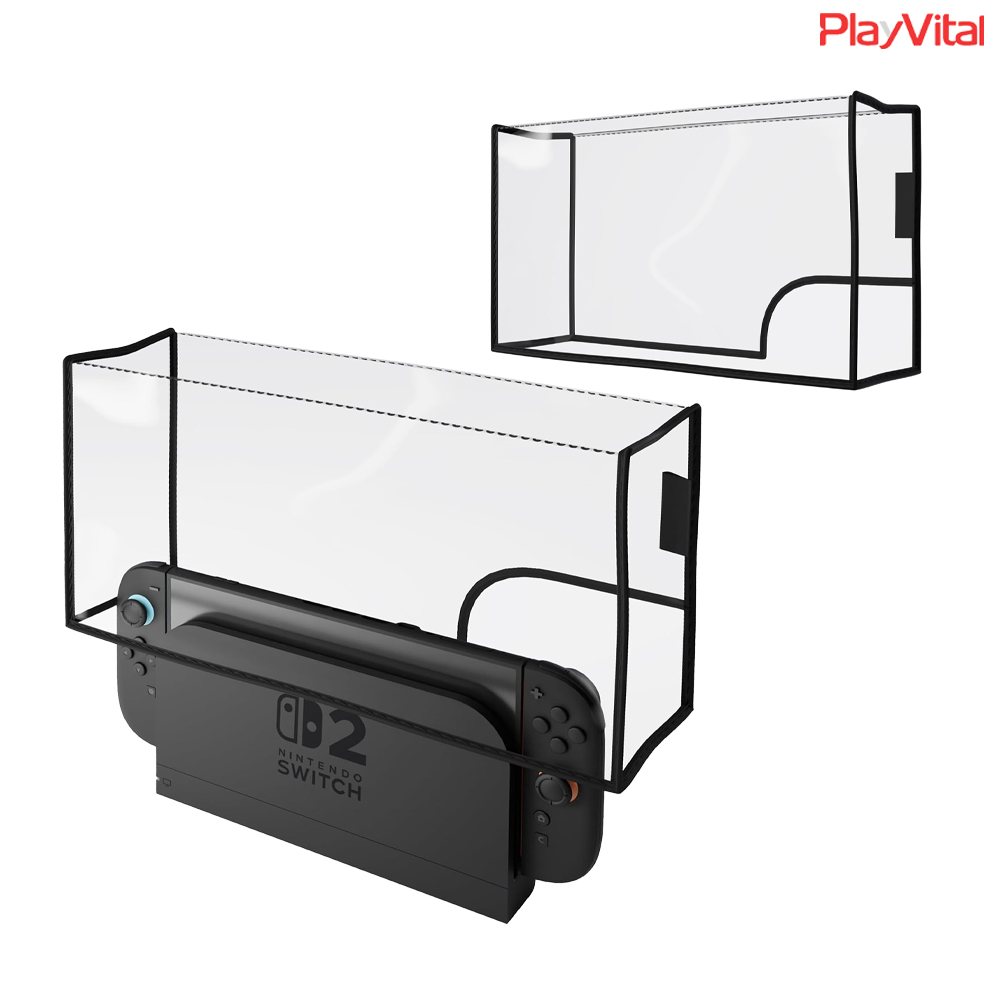 닌텐도 스위치2 독 케이스 먼지방지 투명TPU 방진 커버 덮개 Playvital