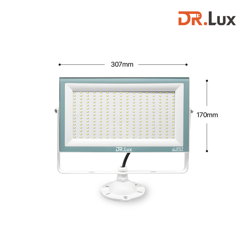 LED 투광기 투광등 100W, 주광색, 화이트바디