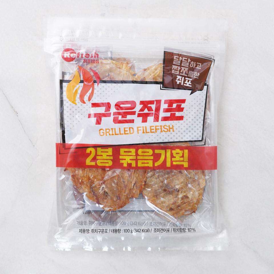 메가마트 리프레쉬 구운쥐포기획 100g+100g - 상품 이미지