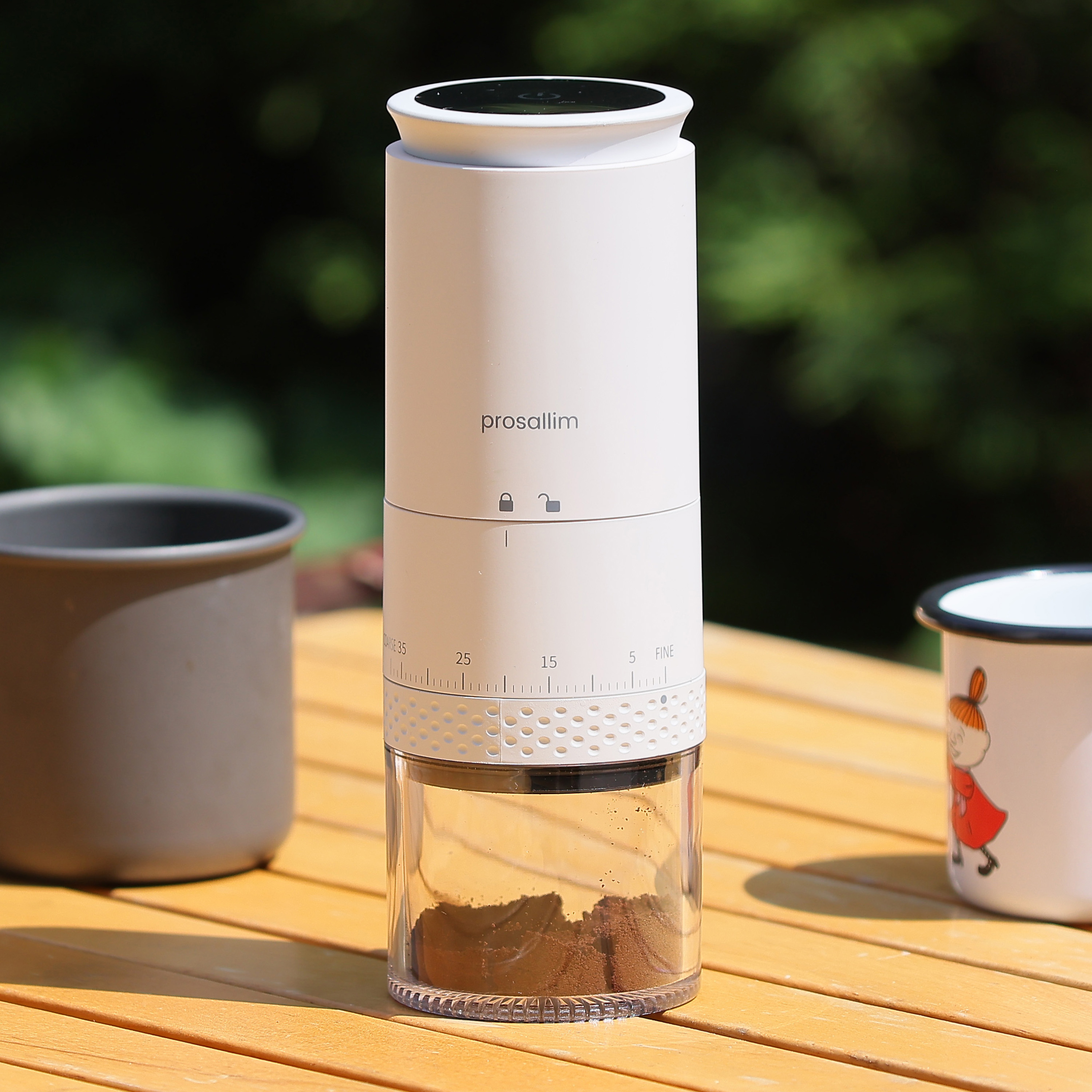 프로살림 전동 커피 그라인더 자동 원두 분쇄기 무선 휴대용 가정용