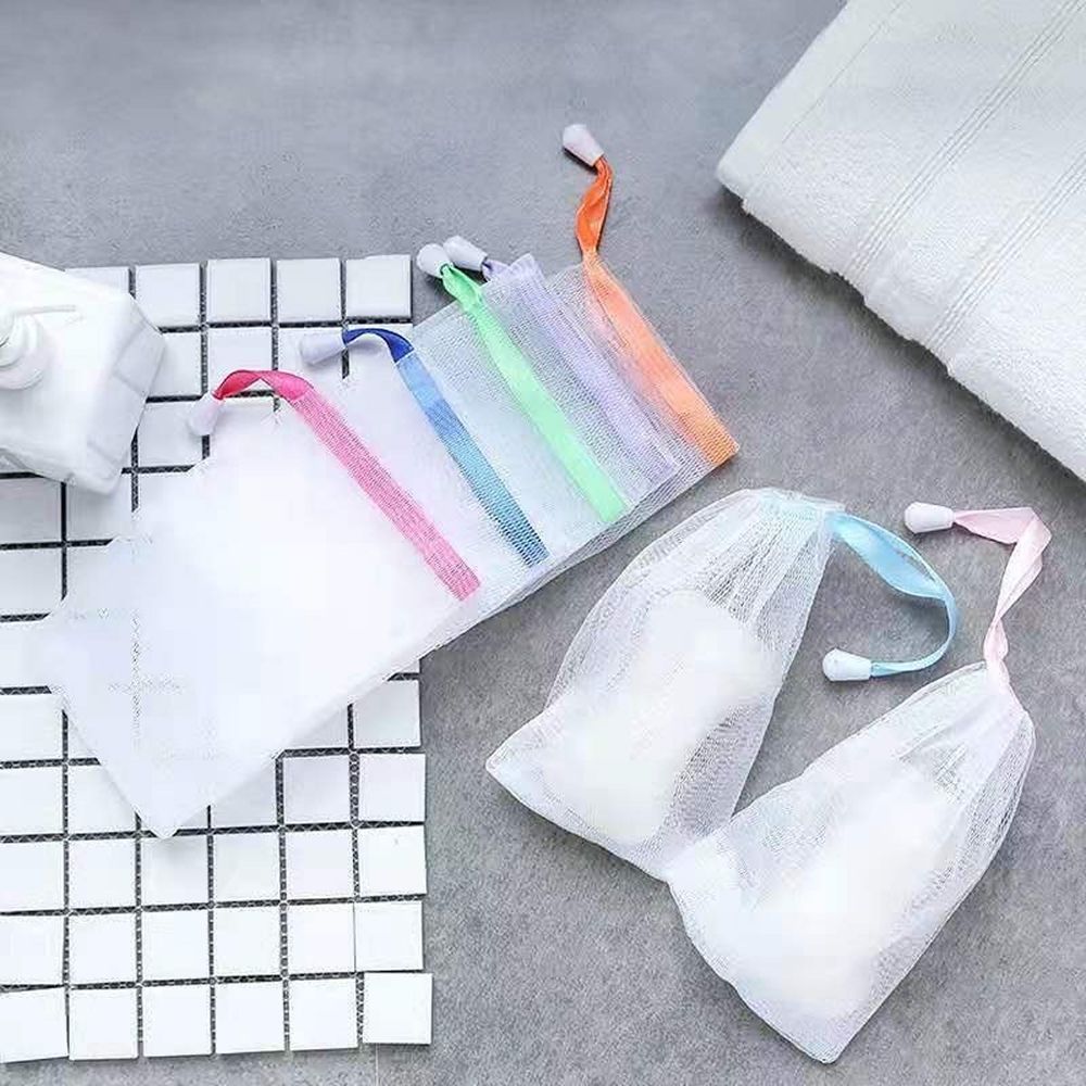비누거품망 비누 거품잘나는 세안 주머니 비누망 버블망 선물 포장 다용도 포푸리 주머니 보자기 복주머니 방향제 포장지 - 상세 이미지 3