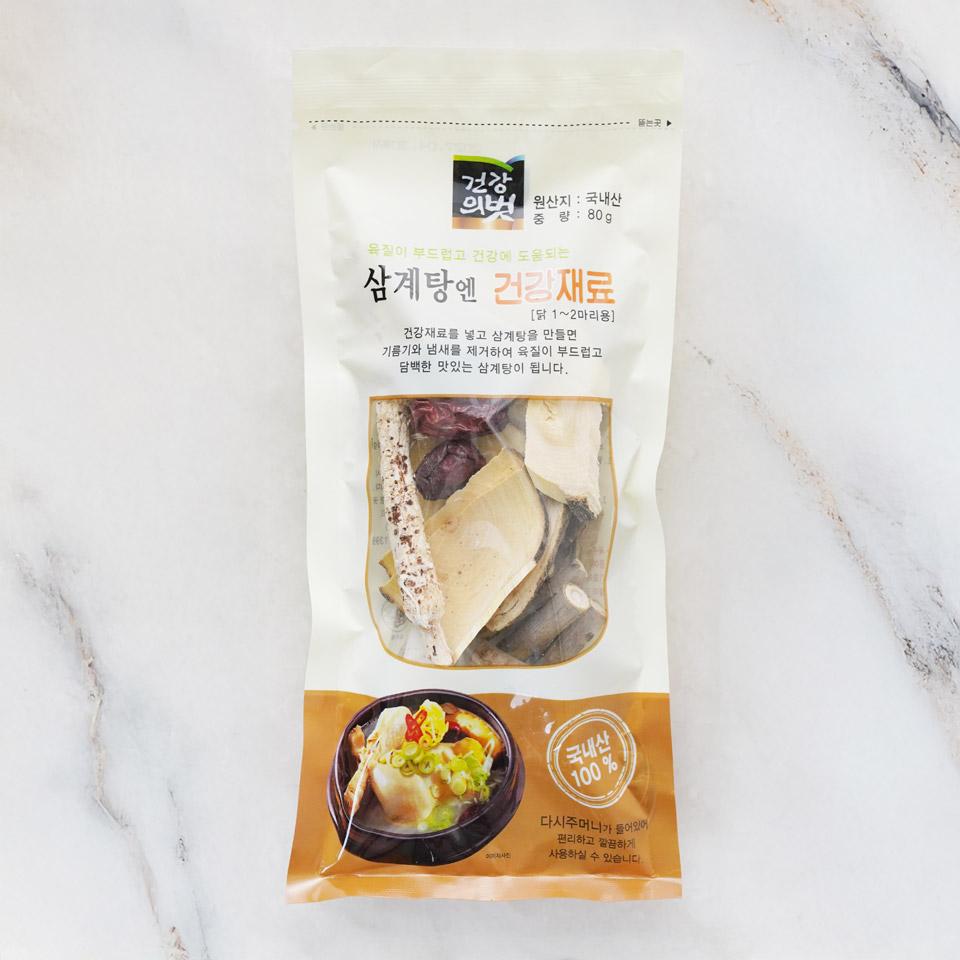 메가마트 건강의벗 삼계탕엔 건강재료 80g - 상품 이미지