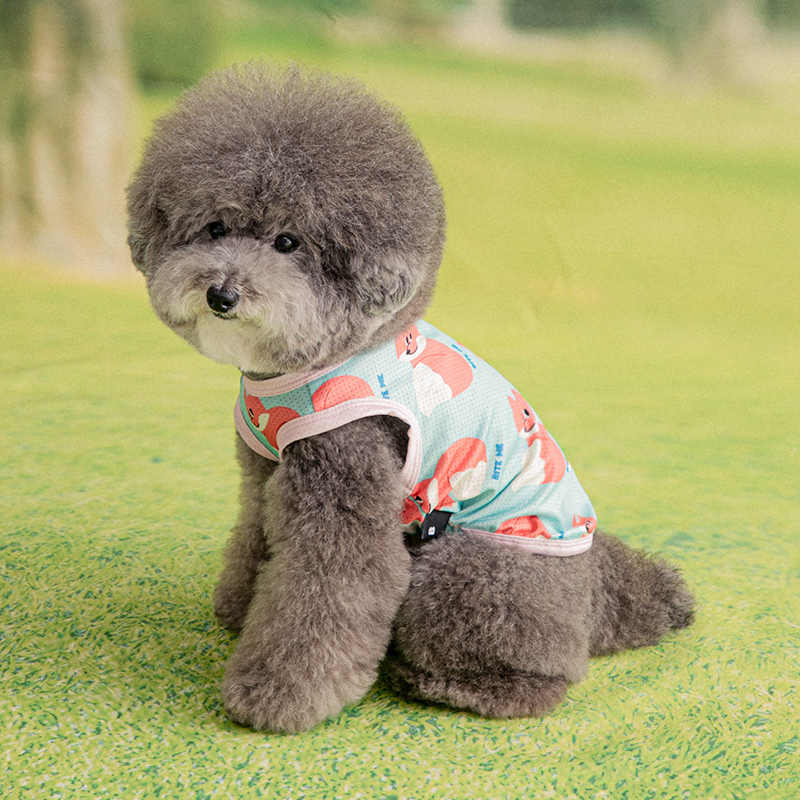 강아지옷 쿨조끼 강아지여름옷 티셔츠 쿨티 나시 쿨링티 블루 S