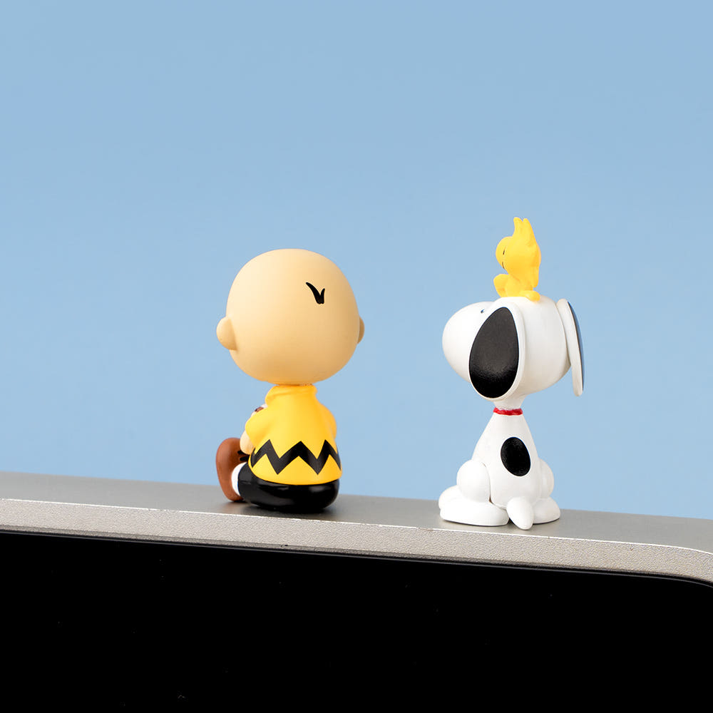 SNOOPY 피너츠 스누피 찰리브라운 모니터 피규어 차량용 미니 데스크테리어 - 상세 이미지 3