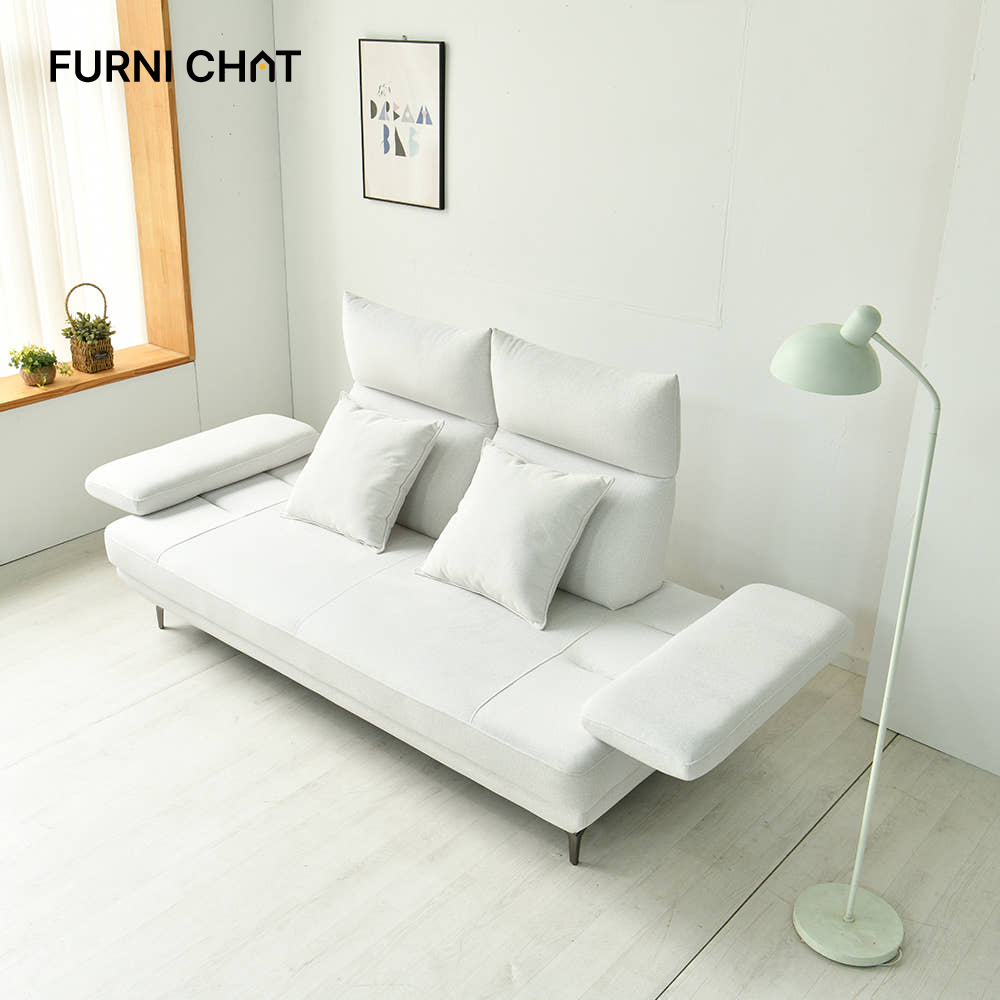 퍼니챗 바인 코모도 원단 아쿠아텍스 3인용 패브릭 스윙소파