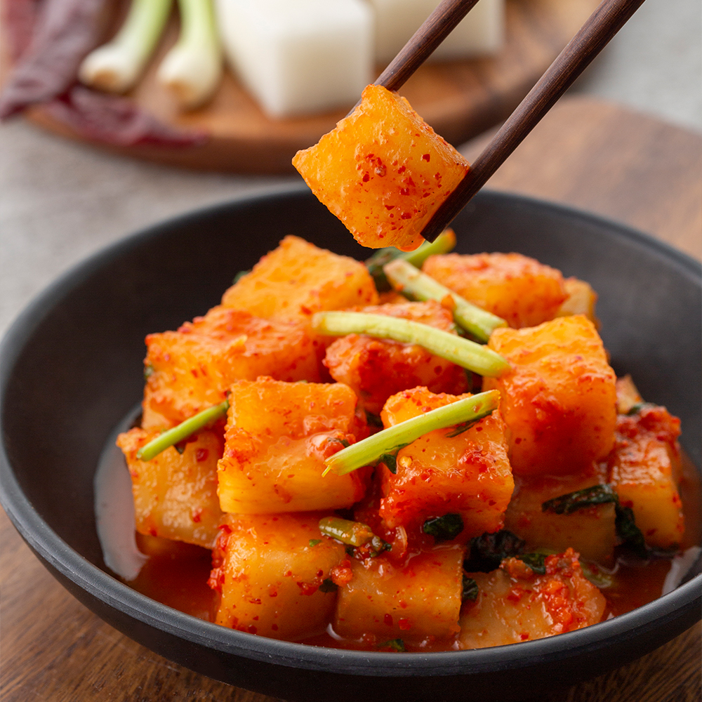 무김치 깍두기 2kg 설렁탕 어린이 깍두기 담그기 - 상품 이미지