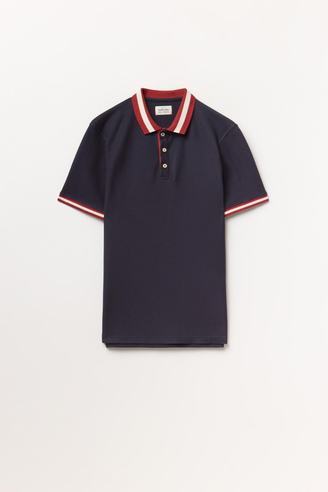 스페라 스트럭처 반팔 폴로 셔츠 056131216378 MARINO