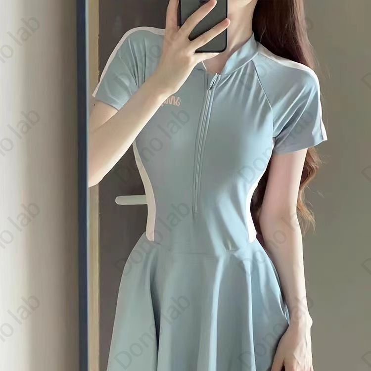 원피스 스타일 수영복 여성 레포츠 리조트 비치 - 상세 이미지 3