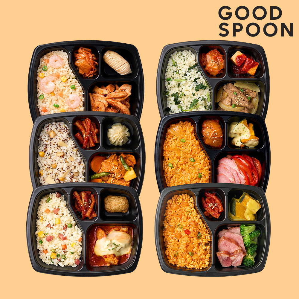 굿스푼 맛있는 밥/반찬 [시즌1] 6종 12팩 가벼운 한끼 야채 건강식단 퀴노아밥 영양도시락