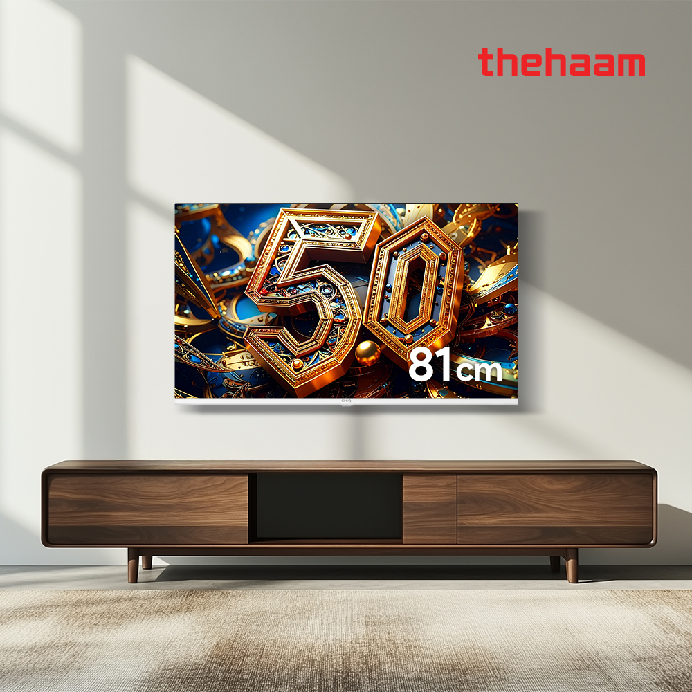 더함 CHiQ 스마트 TV 구글5.0 화이트 81cm(32인치), QLED, 상하좌우벽걸이 전문설치