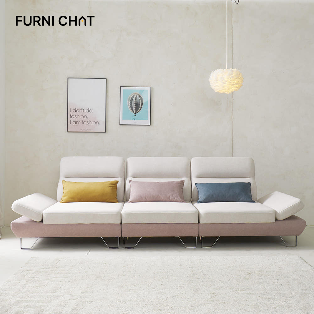 퍼니챗 샤르니 6인용 코너형 아쿠아텍스 이지클린 기능성 조야 패브릭 스윙 소파