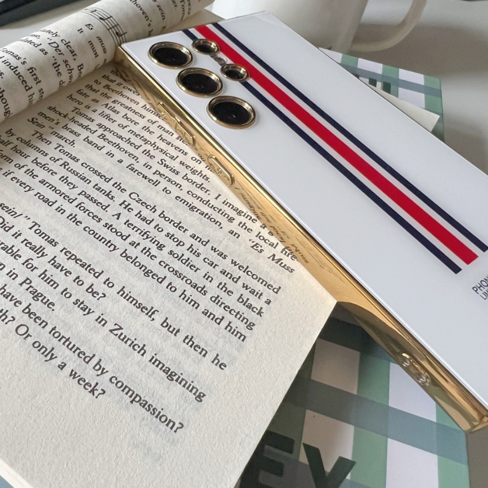 맥세이프 케이스 명품 그립톡 힌지보호 풀커버 링 화이트, 갤럭시S25 울트라