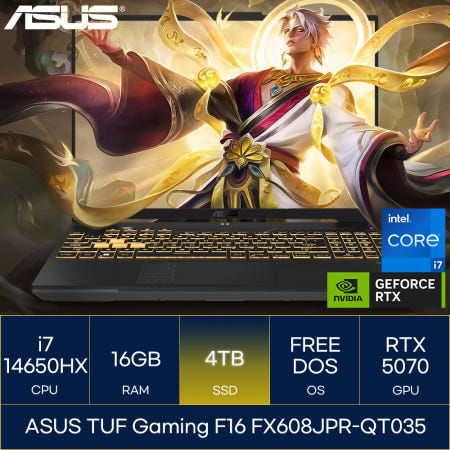 ASUS TUF Gaming F16 FX608JPR-QT035 (SSD 4TB)_마우스+장패드+백팩증정 AN