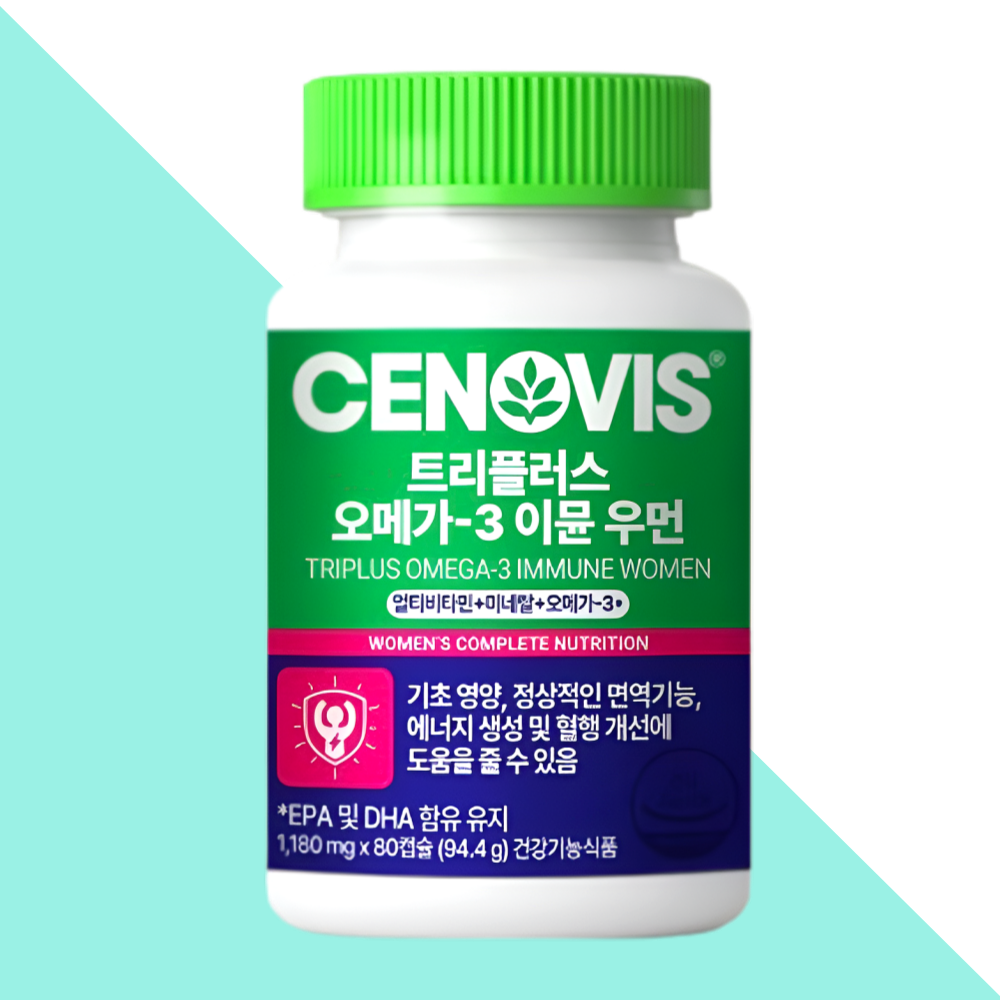 세노비스 트리플러스 이뮨 우먼 오메가3 80캡슐X1개 - 메인 이미지