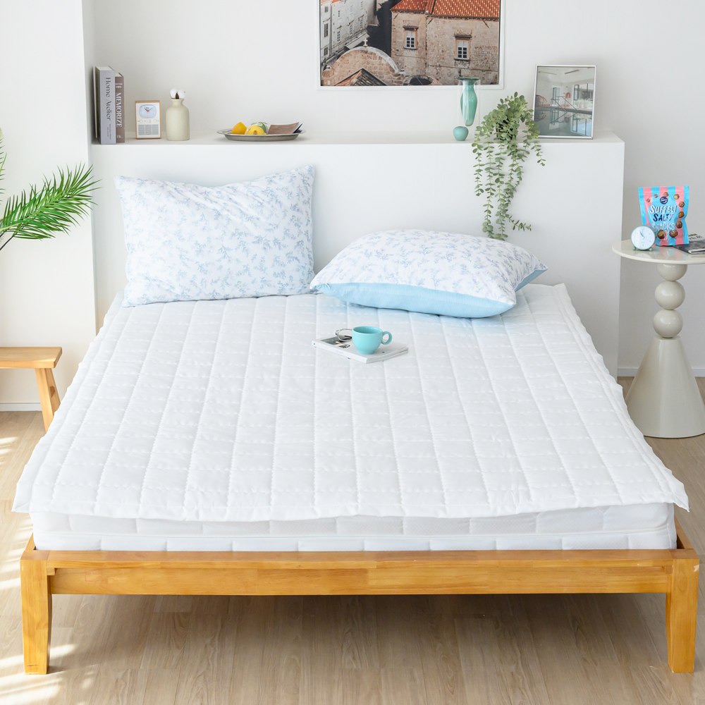 시원한 여름 냉감패드 듀라론 매트리스 이불 침대패드 고정밴드 SS