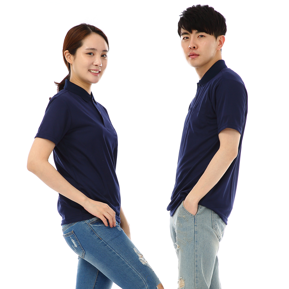 (16color)쿨론기능성왼포켓없음 곤색반팔티셔츠 식당 카페 단체티 홀서빙복 - 상세 이미지 3