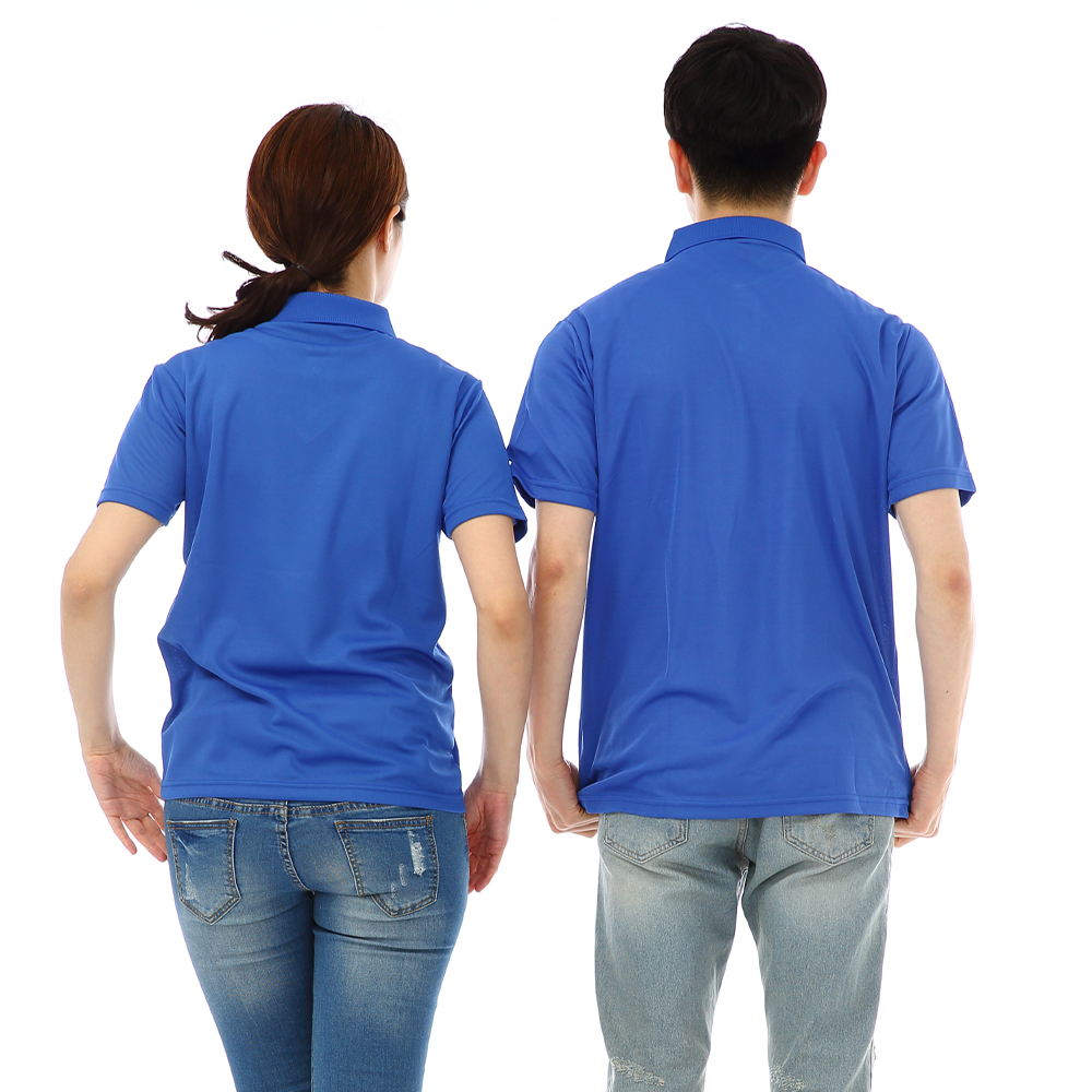 (16color)쿨론기능성 왼포켓없음 딥블루반팔티셔츠 식당 카페 단체티 홀서빙복 - 상세 이미지 4
