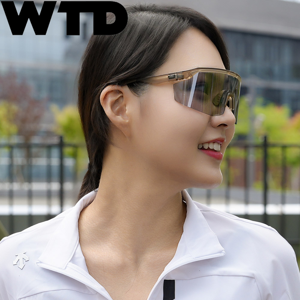 WTD 피크 변색 미러 고글 골프 자전거 러닝 테니스 스포츠 선글라스 - 상세 이미지 3
