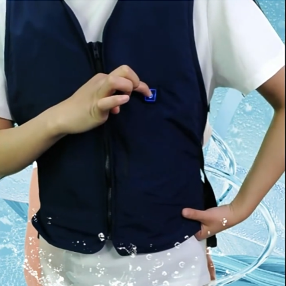 쿨링펌프 아이스조끼 수냉식 여름 현장 작업 냉방 조끼 블랙 - 상품 이미지
