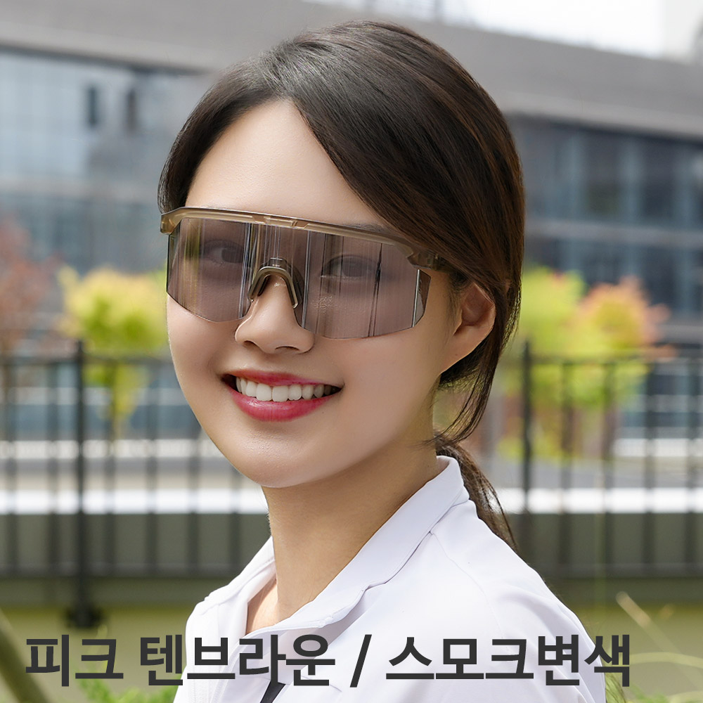 WTD 피크 변색 미러 고글 골프 자전거 러닝 테니스 스포츠 선글라스 - 상세 이미지 2