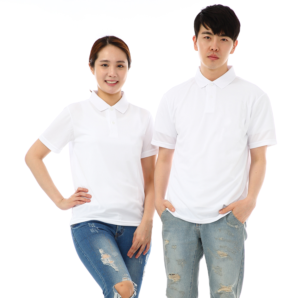 (16color)쿨론기능성왼포켓없음 백색반팔티셔츠 식당 카페 단체티 홀서빙복 - 상세 이미지 5