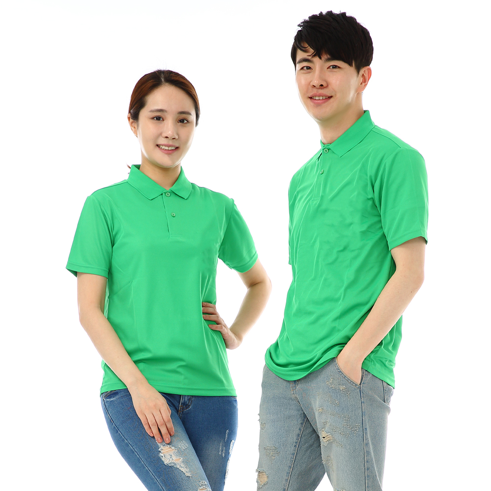 (21color)쿨론카라 반팔티셔츠 (포켓없음)  단체 가게 음식점 홀서빙복 - 상세 이미지 5