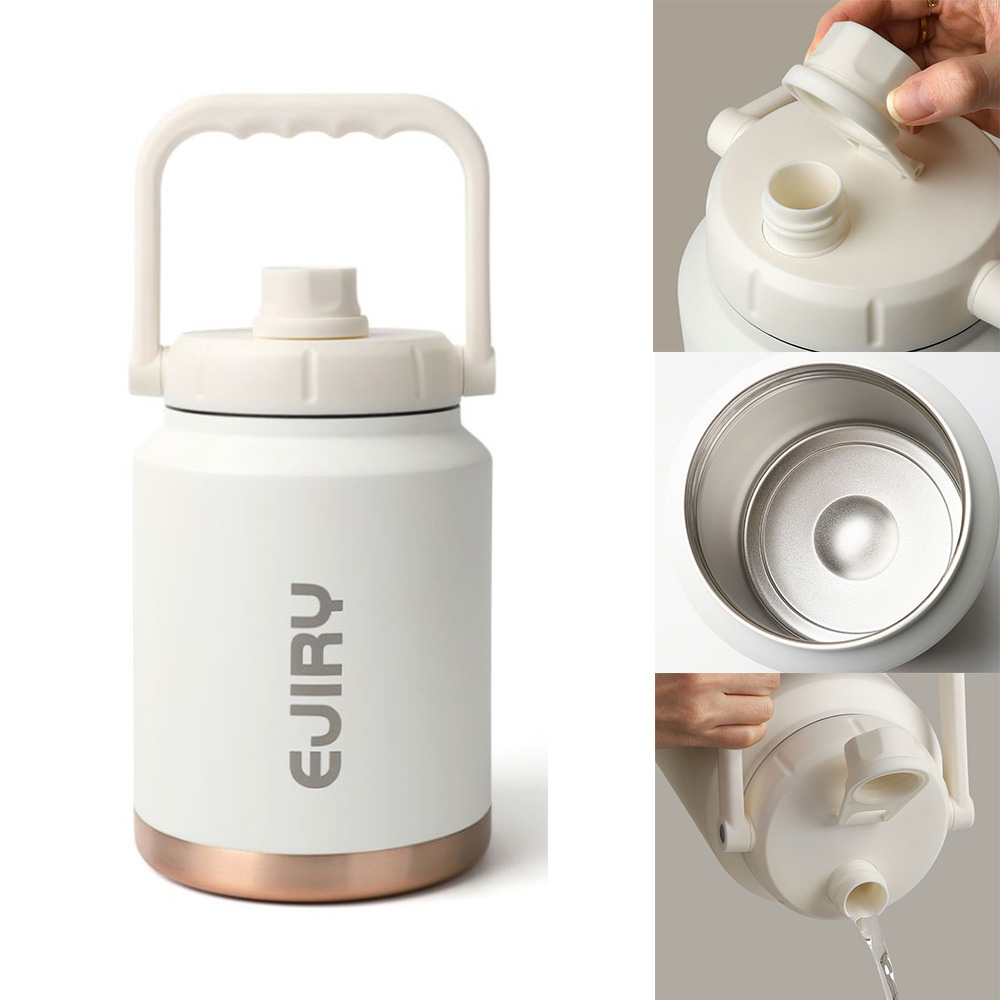 휴대용 보냉 워터저그 이중 진공 일체형 등산 캠핑 물통