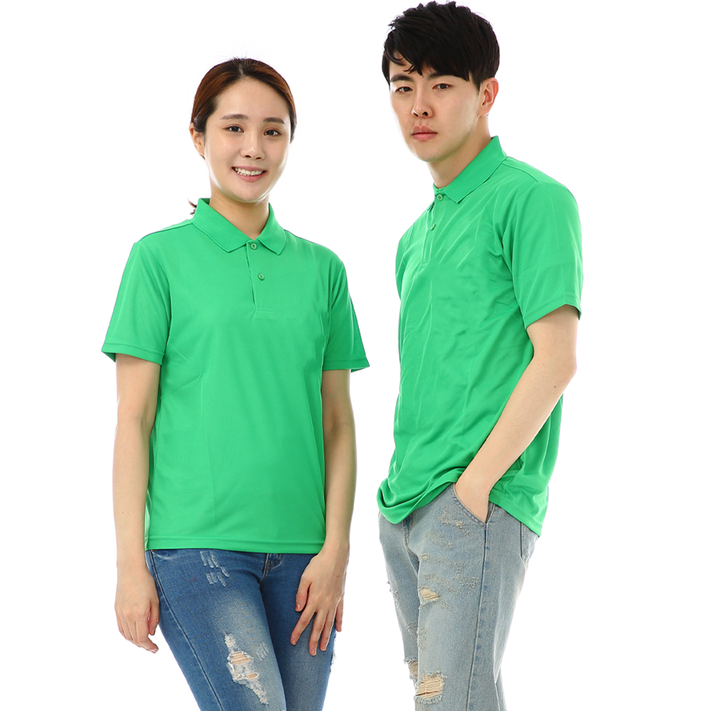 (16color)쿨론기능성 왼포켓없음 그린반팔티셔츠 식당 카페 단체티 홀서빙복 - 상세 이미지 3