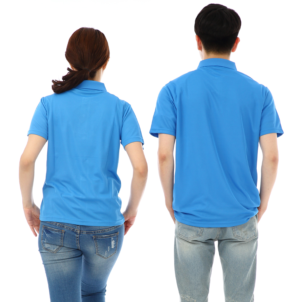 (16color)쿨론기능성왼포켓없음 코발트색반팔티셔츠 식당 카페 단체티 홀서빙복 - 상세 이미지 2