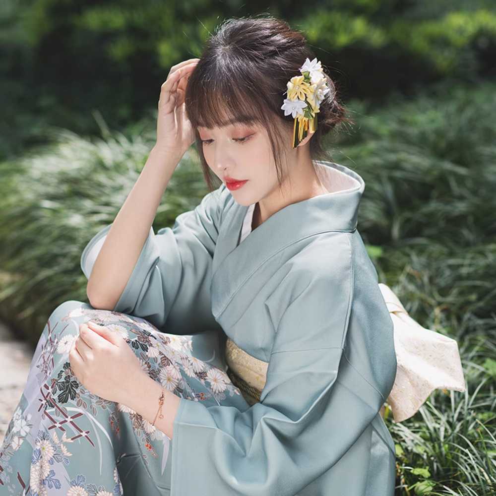 일본 전통 유카타 촬영 행사 의상 문화 축제 기모노 사이즈 S - 상세 이미지 2