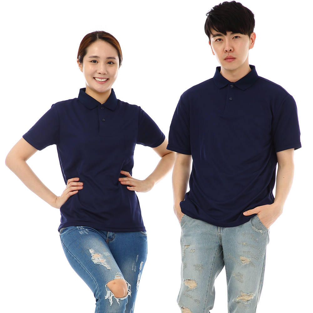 (16color)쿨론기능성왼포켓없음 곤색반팔티셔츠 식당 카페 단체티 홀서빙복 - 상세 이미지 2