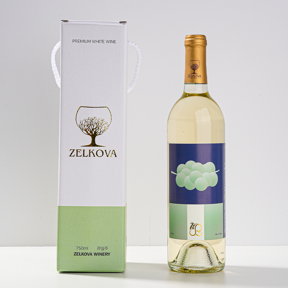 젤코바 스위트청운 11% 750ml 샤인머스켓 화이트 국산와인 전통주 - 상품 이미지