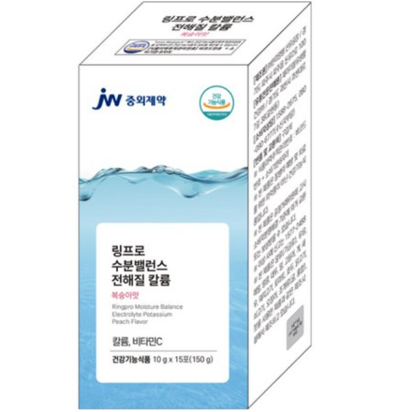 JW중외제약 링프로 수분밸런스 전해질 칼륨 수분충전 당제로 마시는 포도당 15포, 1개 - 상품 이미지